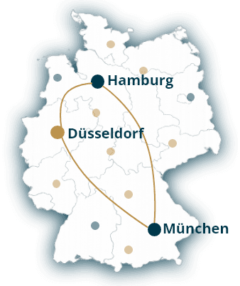 Standorte der DRBIAE-Referenzzentren in Deutschland